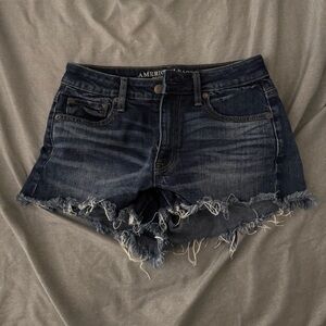 American eagle high rise festival denim shorts